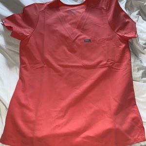 NWOT - Figs Hot Coral Kade scrubs